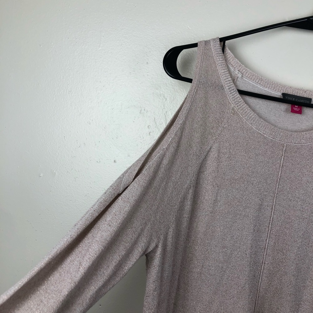 Vince Camuto Cream Open Shoulder Sweater - Picture 5 of 6